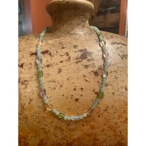 Multi Stone Pastel Necklace